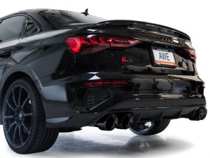 Audi S3 Performance Exhaust - AWE Tuning - Track Edition, Cat Back - Diamond Black - `22-`24